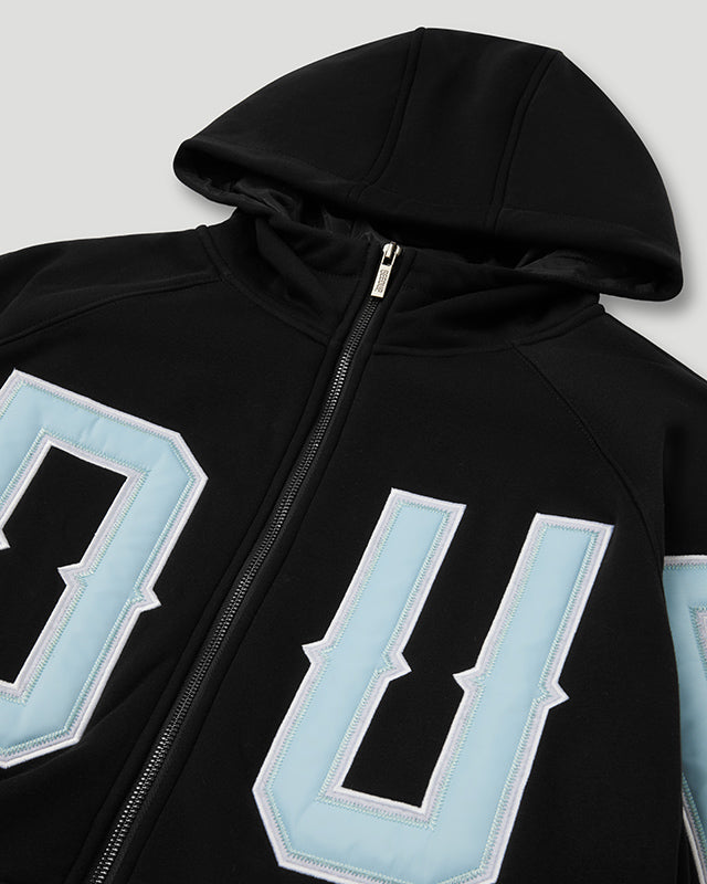 G.D.U.P Zip Hoodie Black/Cool Blue