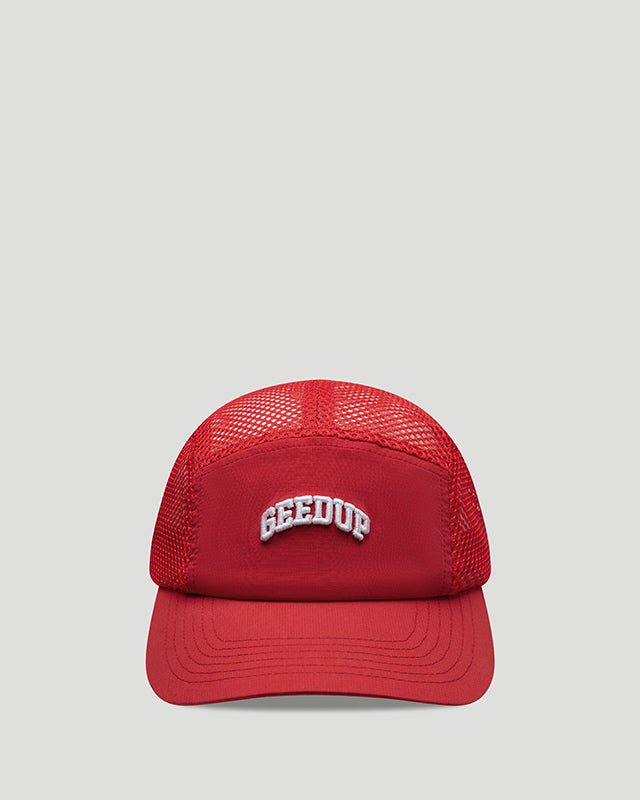 Team Logo Mesh Hat Red