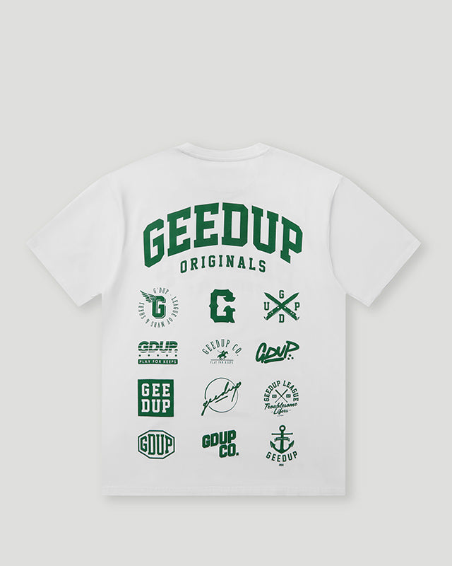 Geedup Originals T-Shirt  White/Green