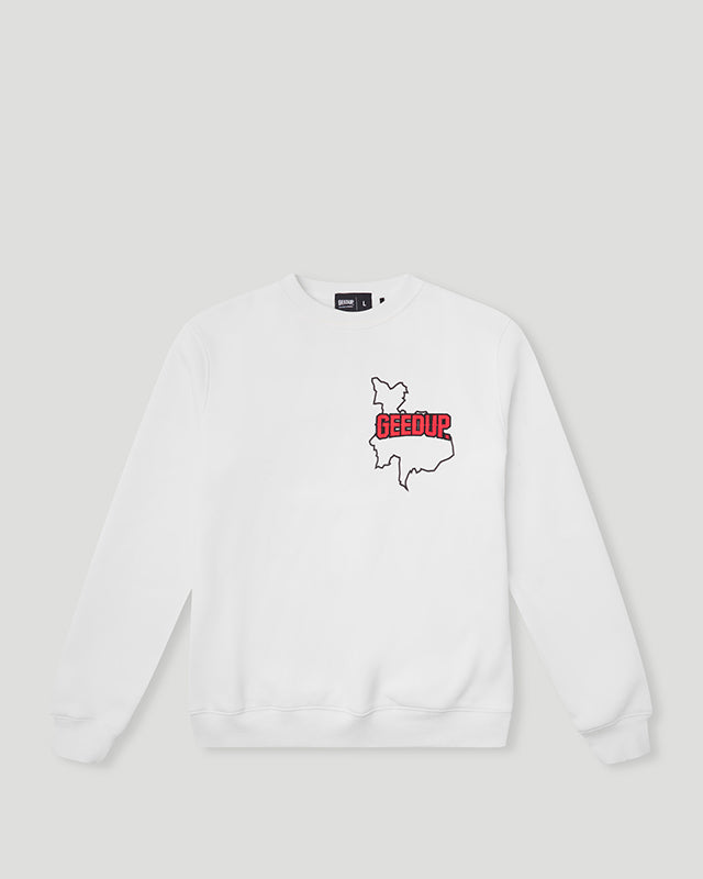 Proud To Be A Problem Crewneck White/Red