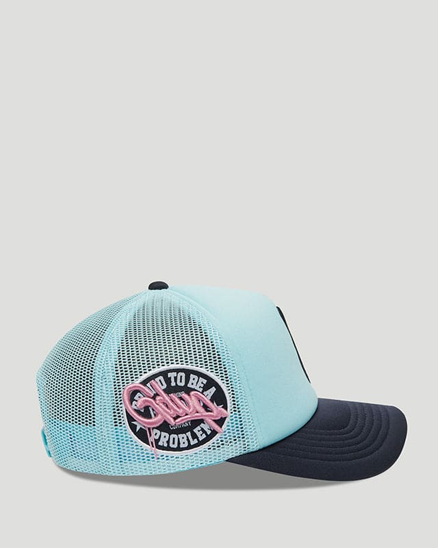 G Trucker Hat Sky Blue/Navy
