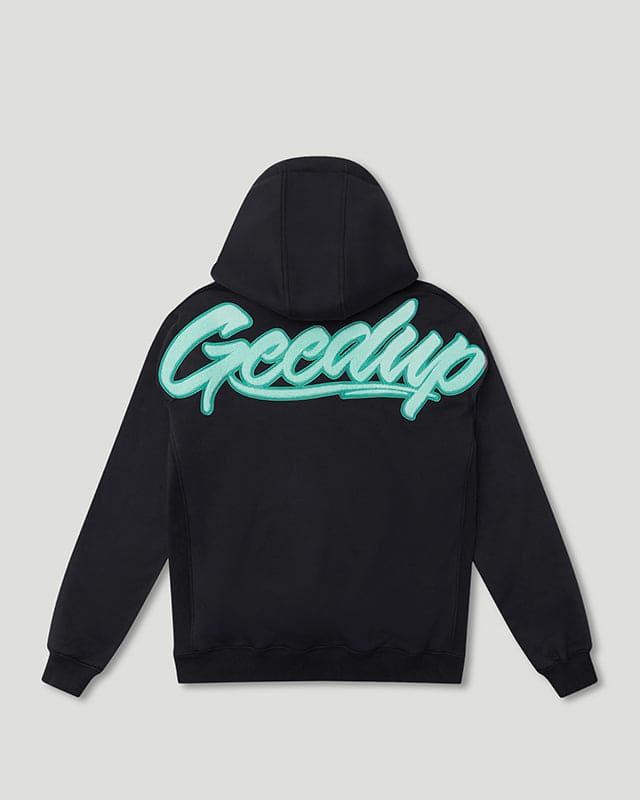 Script Hoodie Navy/Teal