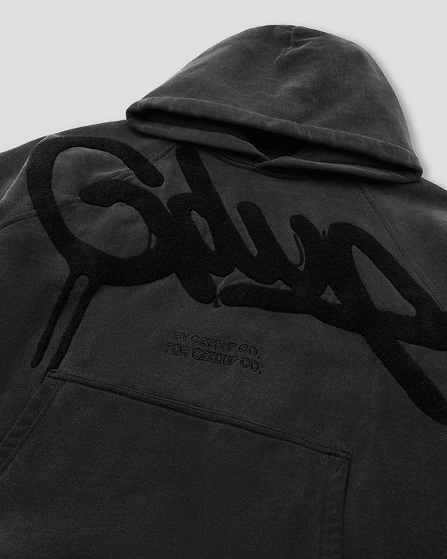 Handstyle Hoodie Vintage Washed Black