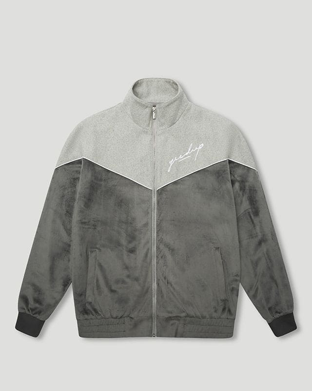 Signature Velour Jacket Grey