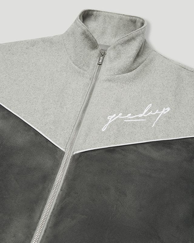 Signature Velour Jacket Grey