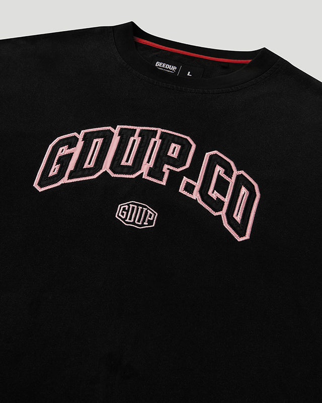 GDUP CO. T-Shirt Charcoal/Pink