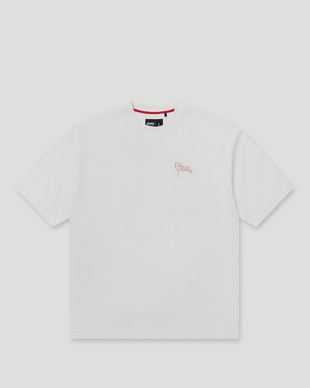 Handstyle EMB T-Shirt White/Pink