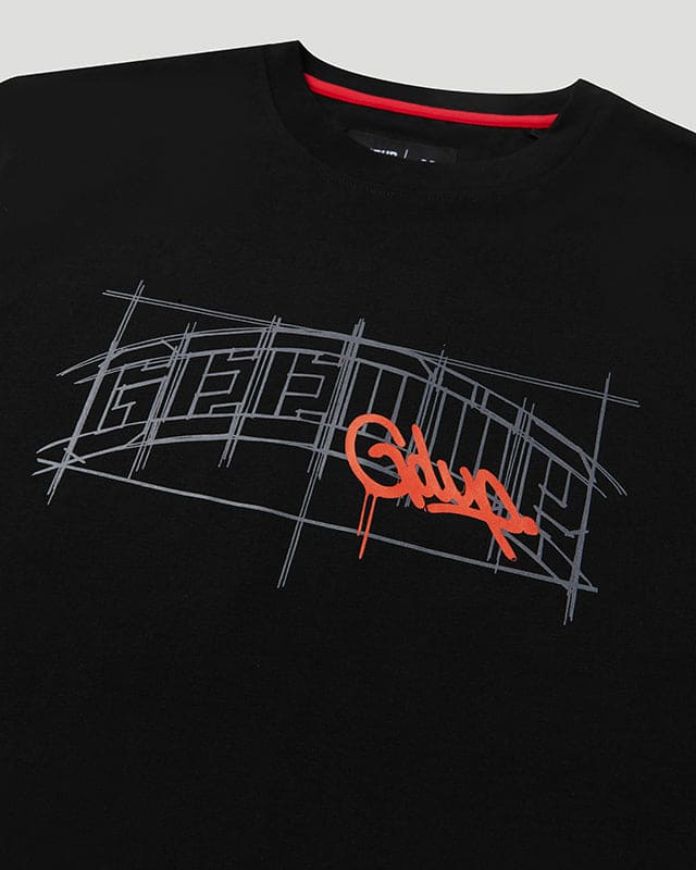 Team Logo Sketch T-Shirt Black