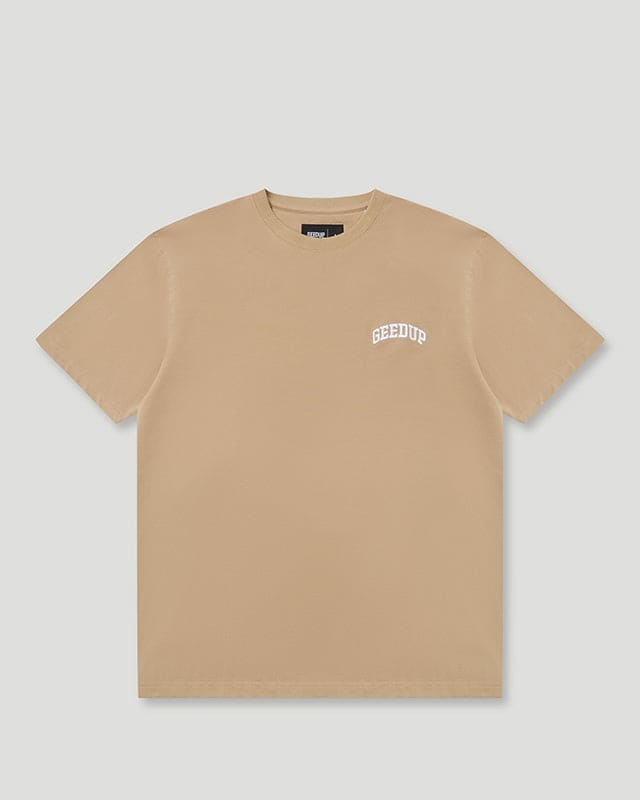 Micro Team Logo T-Shirt Tan