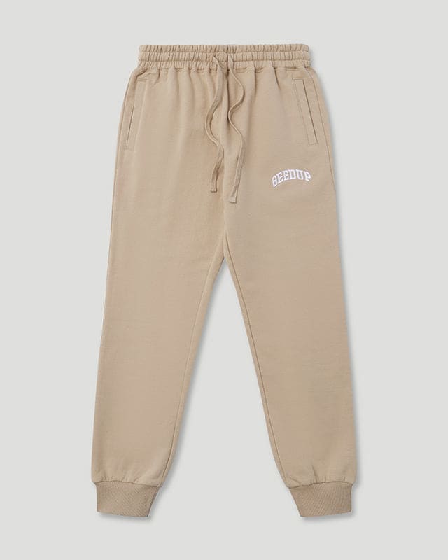 Micro Team Logo Trackpants Tan