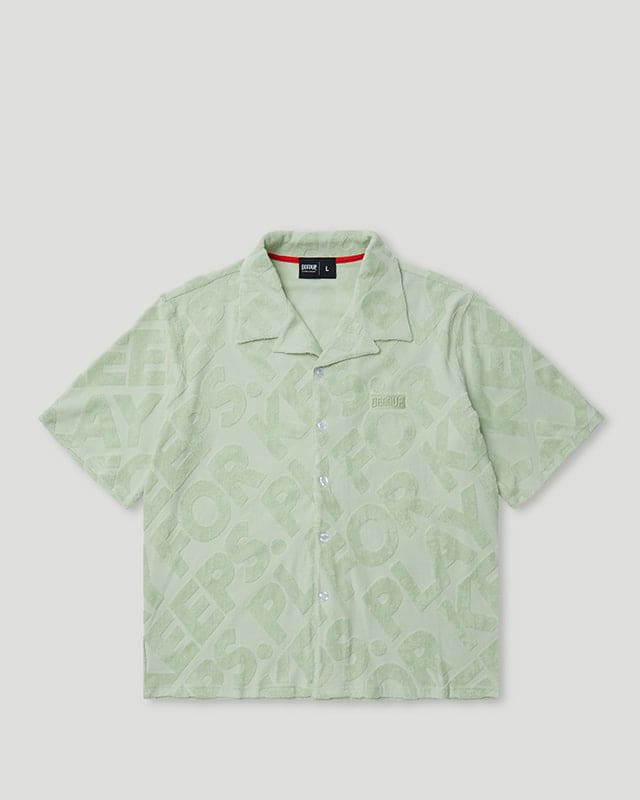 PFK Jacquard Button Shirt Pistachio