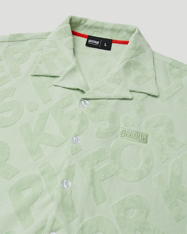 PFK Jacquard Button Shirt Pistachio