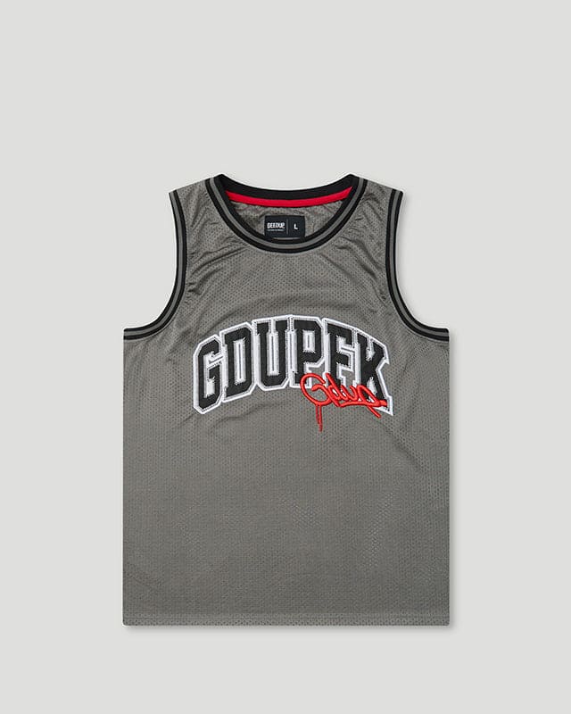 GDUPFK Basketball Jersey Grey/Red