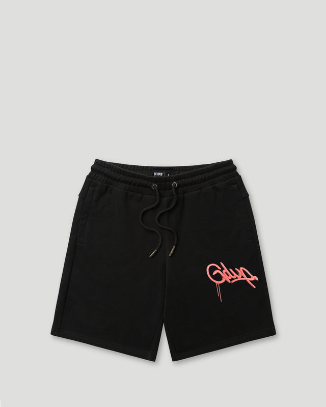 Handstyle EMB Shorts Black/Peach