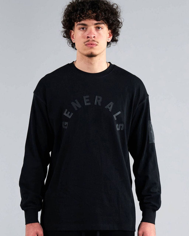 Generals Classic Fit Longsleeve T-Shirt Jet Black