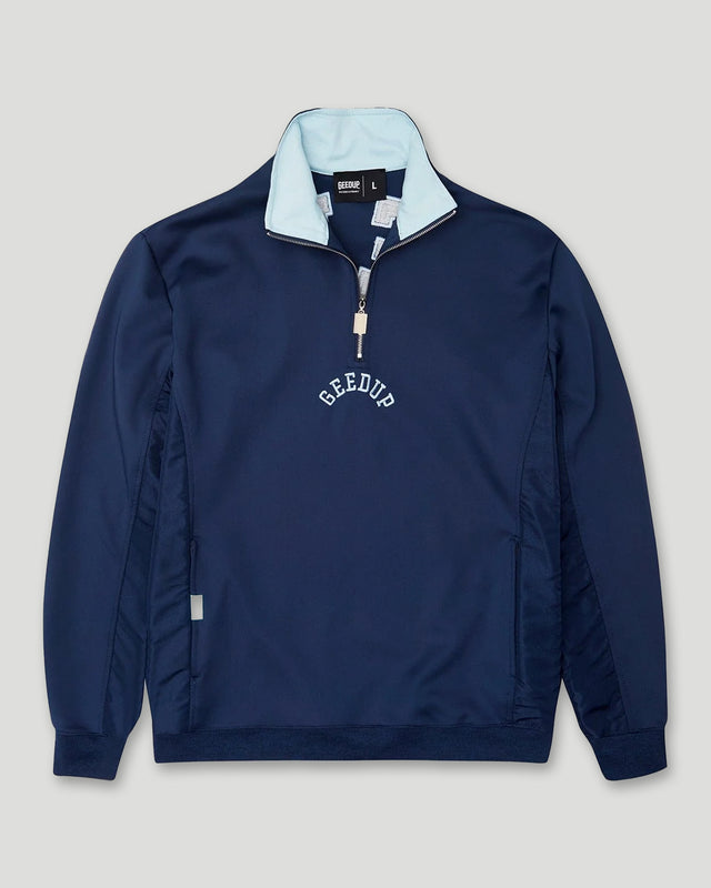 O/S College Logo QTR Zip Navy 2.0