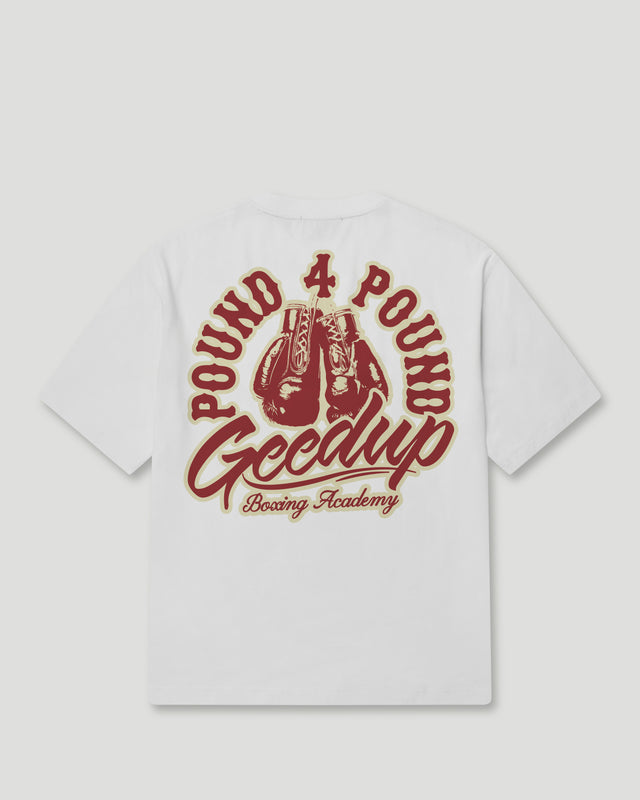 Pound 4 Pound T-Shirt White/Burgandy