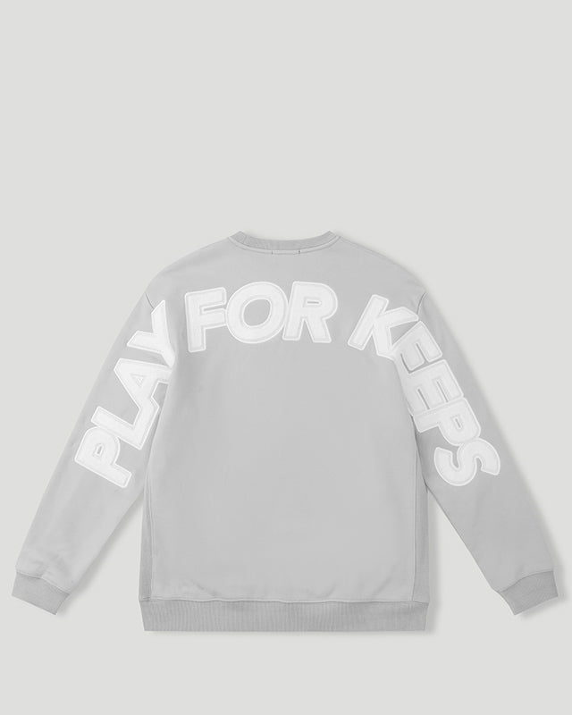Play For Keeps Crewneck Grey/Red