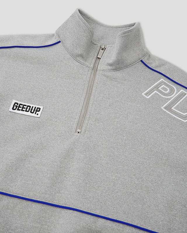 Play For Keeps Qtr Zip Grey/Blue