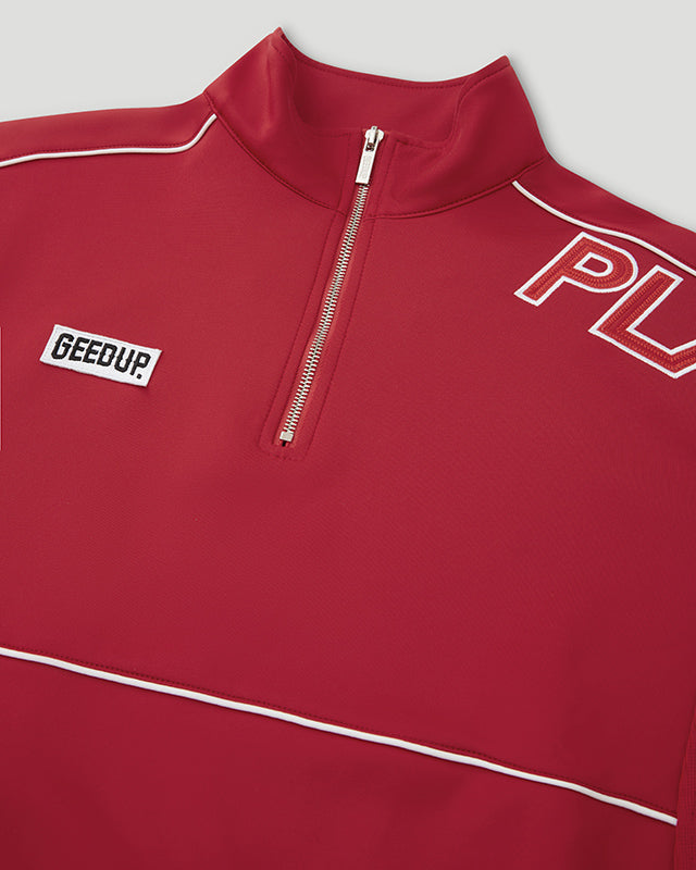 Play For Keeps Qtr Zip Red/White
