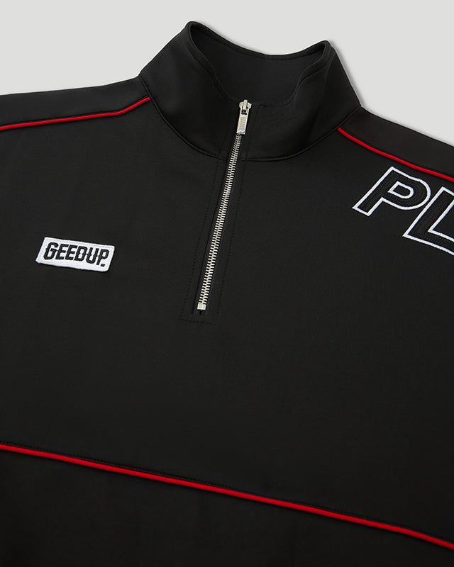 Play For Keeps Qtr Zip Black/Red