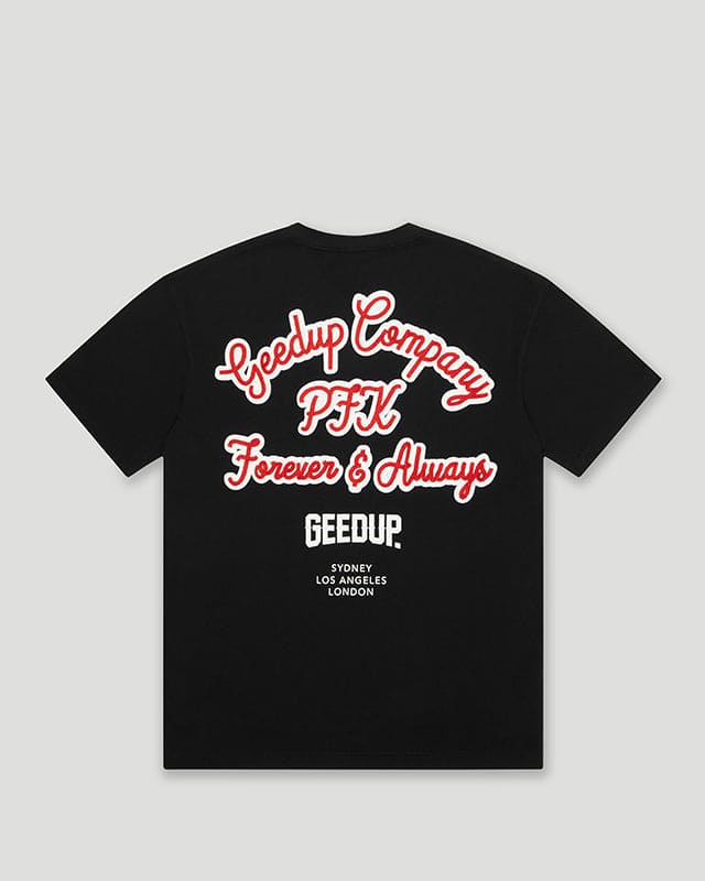 Geedup Company T-Shirt Black/Red