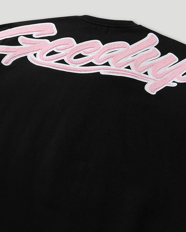 OS Script Crewneck Black/Pink – Geedup Co. US