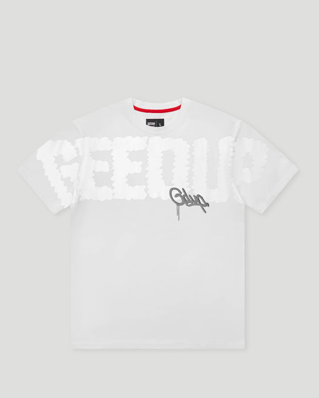 Scribble Fill Handstyle T-Shirt White