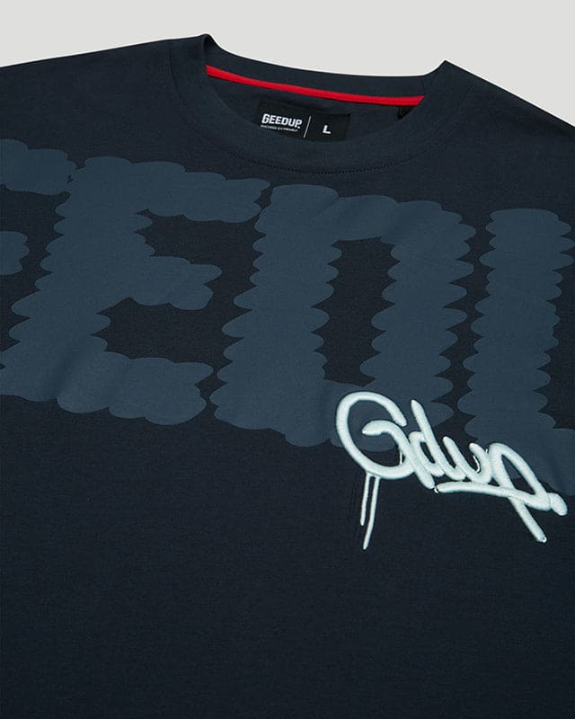 Scribble Fill Handstyle Tee Washed Navy