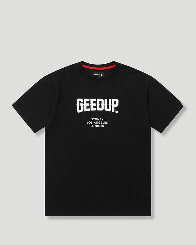 Geedup City T-Shirt Black/White