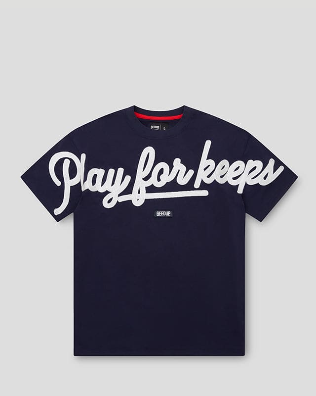 PFK Script T-Shirt Navy/White