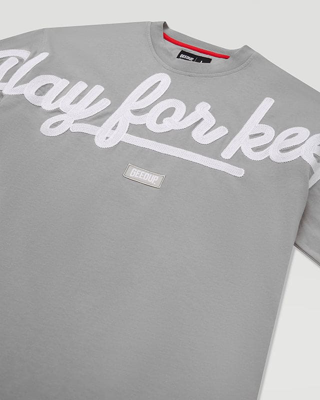 PFK Script T-Shirt Grey/White