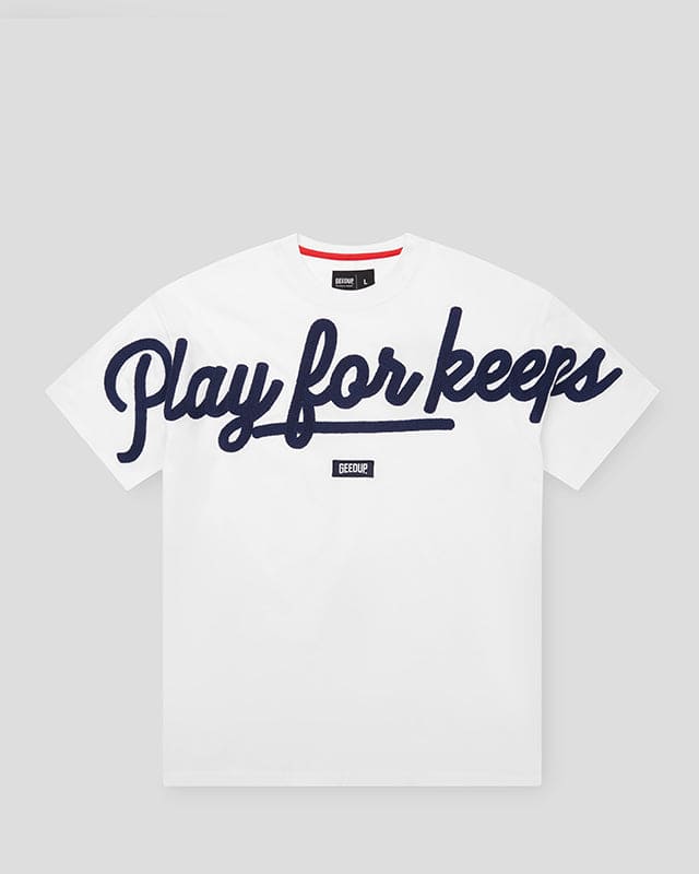 PFK Script T-Shirt White/Navy