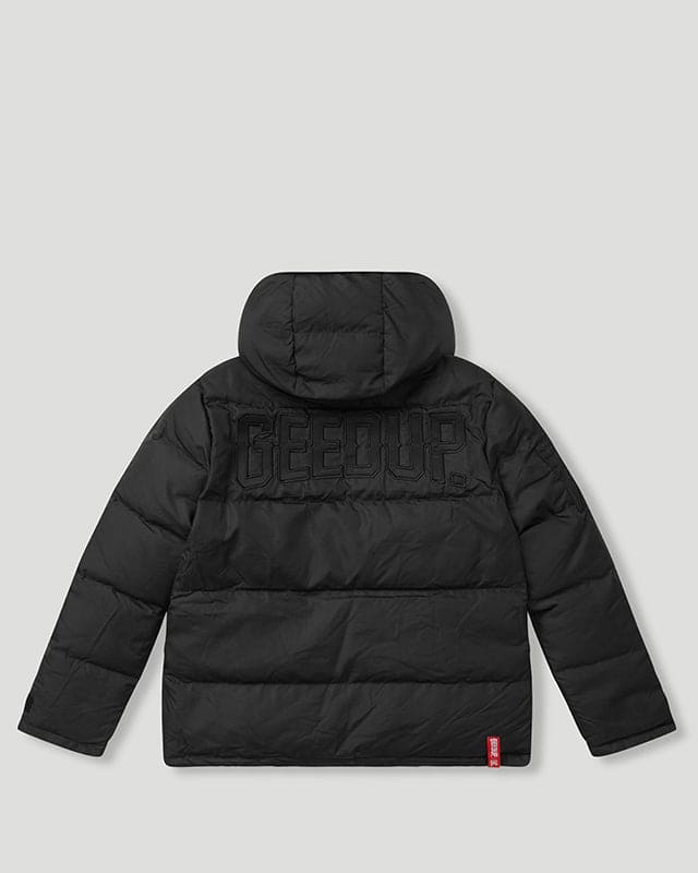 logo reversible padded jacket